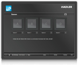 Lichtsteuerung Software mit DALI uP von HADLER hier Szenensteuerung